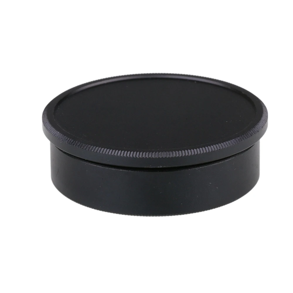 Juego de tapas delanteras y traseras de cuerpo metálico para accesorios de lentes de cámara con montaje de tornillo M42 negro/plateado - imagen 2