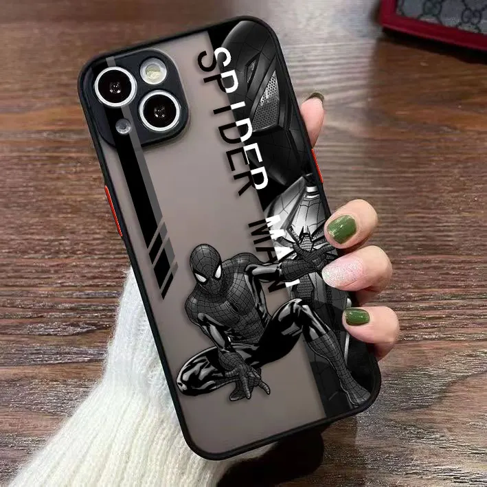 Marvel Spider-Man Lron Man funda de teléfono mate para Realme GT NEO 2 C75 C55 C53 C35 15 13 12 11 10 9 9I 8 8I 7 7I TPU funda DIY Shell - imagen 4