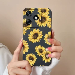 Funda Silicona Líquida Tecno Spark 10 Pro – Protección Lente Diseño Flor