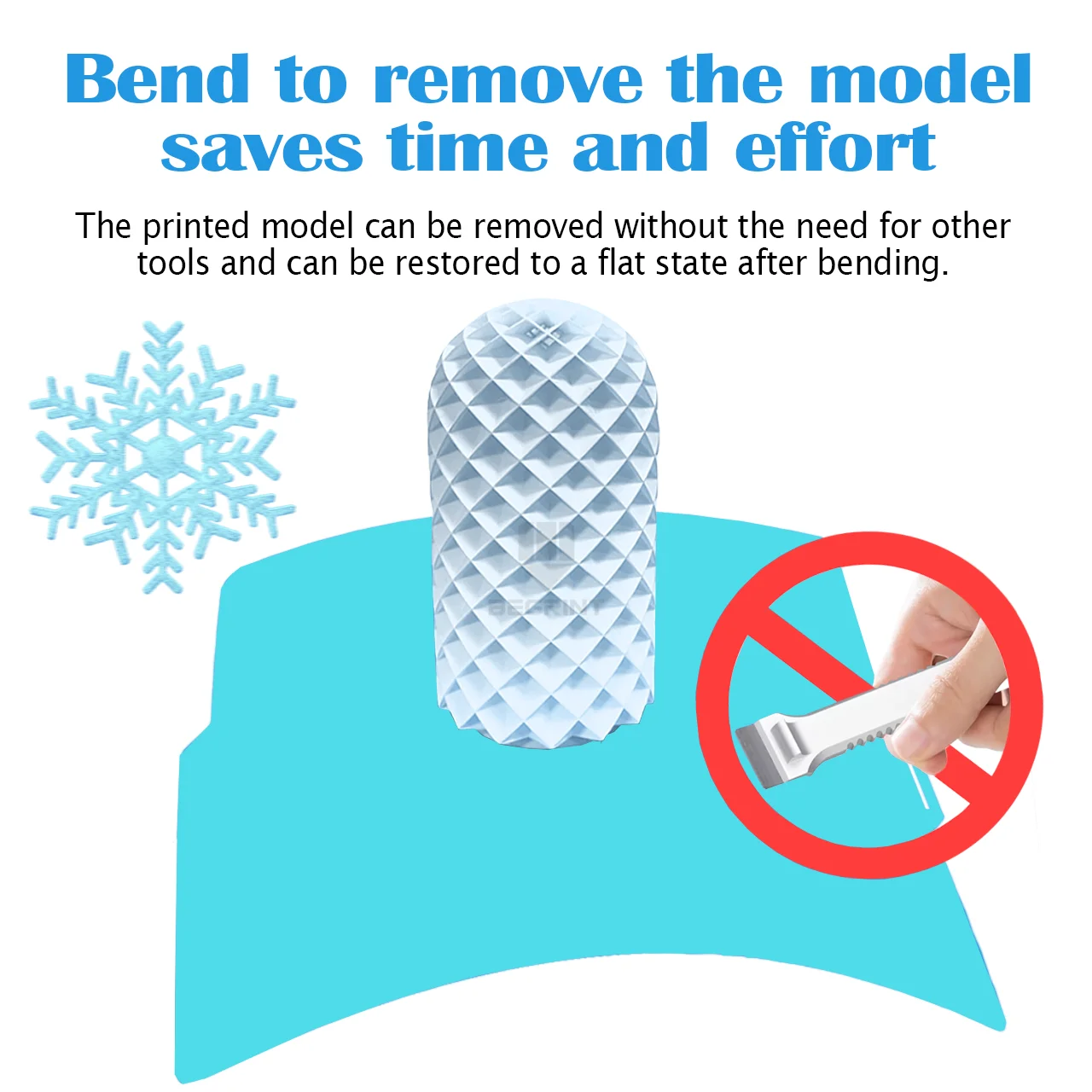 Placa fría glaciar para laboratorio Bambu H2D H2S A1 P1 X1C P2S H2C placa de construcción fresca para Anycubic Kobra S1 Creality K1 Ender 3 Kobra 3 - imagen 3