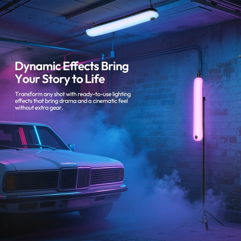Ulanzi UA20C 20W RGB tubo de aire magnético luz 1800-10000K RGB completo tubo de aire portátil para fotografía de transmisión en vivo - imagen 3