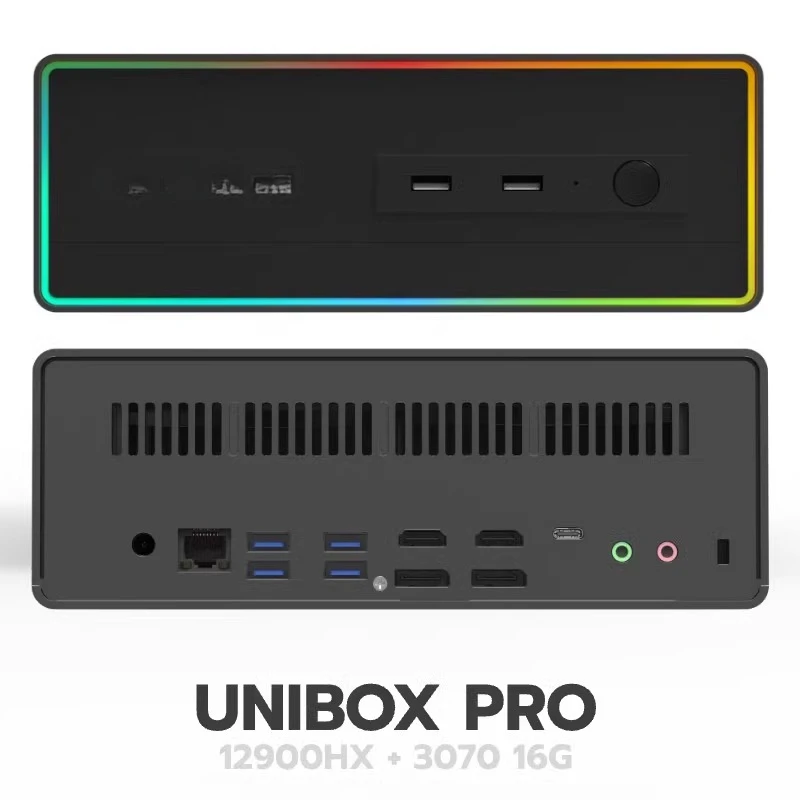 Aittact 12a generación i9-12900H pantalla independiente de quatorios núcleos RTX3070 mini host i7AI diseño PUB miniPC - imagen 3