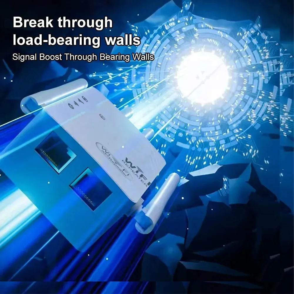 Kebidumei-repetidor Wifi de 1200Mbps, extensor de rango de red de doble banda 2,4G 5G, amplificador amplificador de señal, enrutador WiFi inalámbrico de 6 antenas - imagen 4