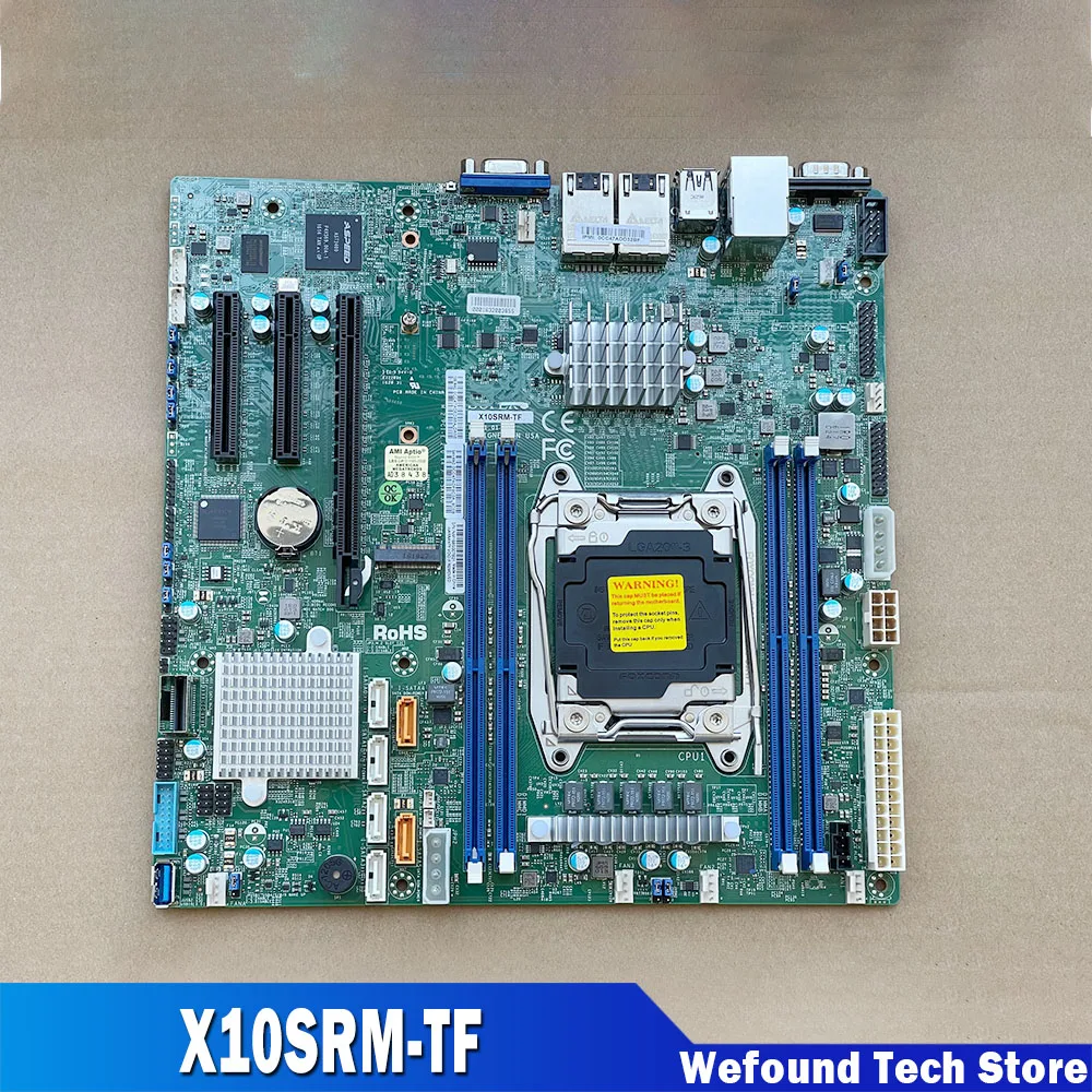 Para placa base de servidor Supermicro LGA2011 C612 soporte Gigabit Dual E5-2600/1600 v4/v3 puertos LAN duales 10GBase-T X10SRM-TF - imagen 3