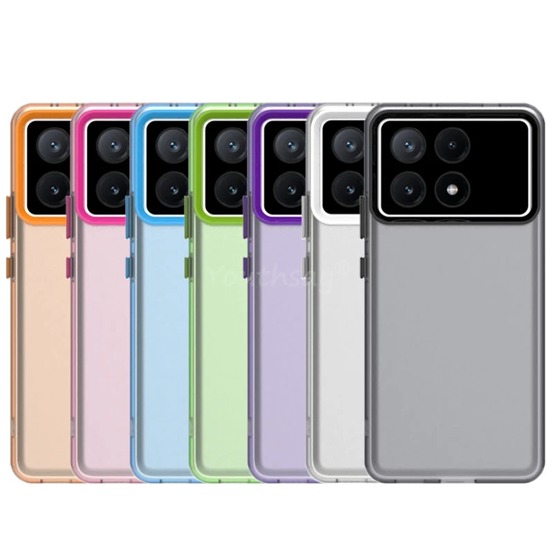 Funda transparente esmerilada para Xiaomi POCO X6 Pro, funda de silicona mate Simple TPU POCO X6 Pro, funda protectora para teléfono POCO X6 Pro