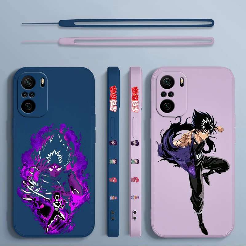 Yu Hakusho Hiei funda de teléfono con cuerda izquierda líquida para Xiaomi Redmi Note 13, 12, 12Pro, 11S, 11T, 10S, 10 Pro Plus, 5G - imagen 5