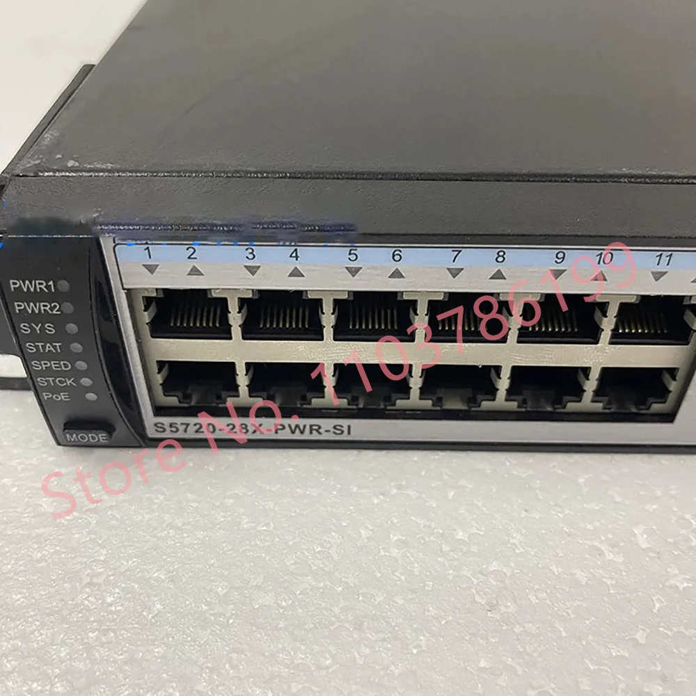 Fuente de alimentación POE Gigabit de 28 puertos Conmutador de red Gigabit SFP+10 de 4 puertos S5720-28X-PWR-SI