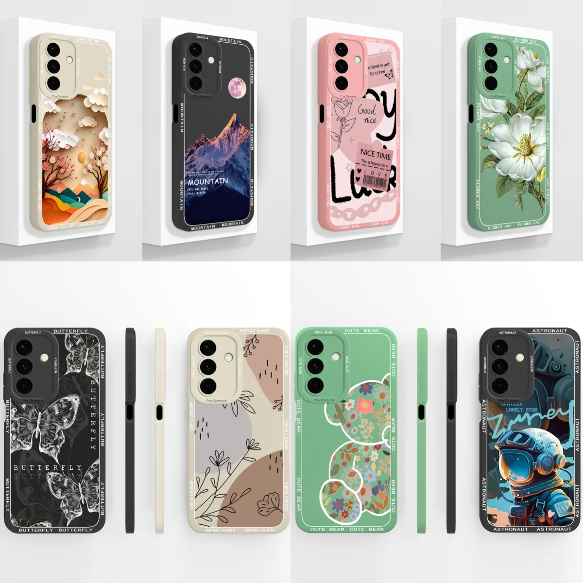 Funda para Samsung A26 A36 A56 Funda trasera de estilo artístico para Galaxy A 56 A 36 A 26 Funda anticaída Funda de teléfono de silicona líquida suave
