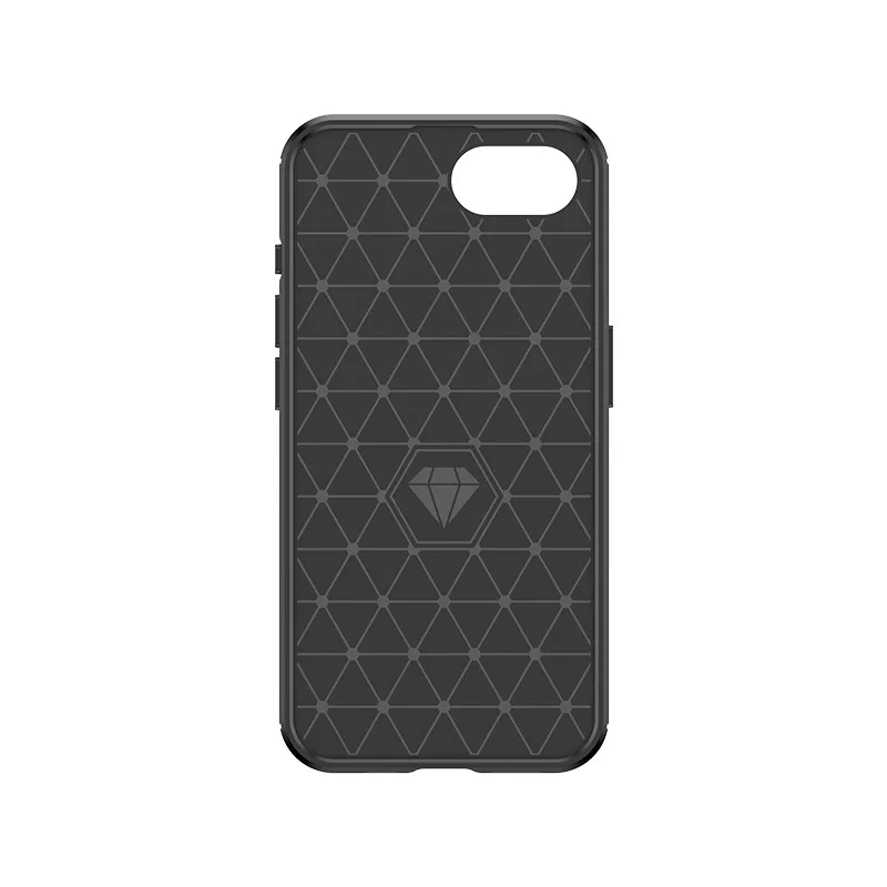 Para iPhone 16E funda ELVEV antihuellas anti-caída textura cepillada suave TPU protección completa cubierta de teléfono - imagen 2
