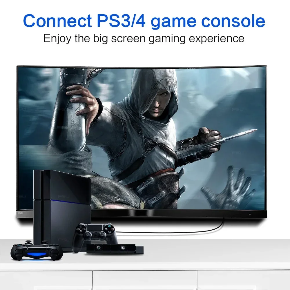 Cable FSU compatible con HDMI 1080P Cable plano fino compatible con HDMI Cable macho-macho 1,4 para Cable HDTV compatible con HDMI 0,3 m 1M 1,5 M - imagen 3