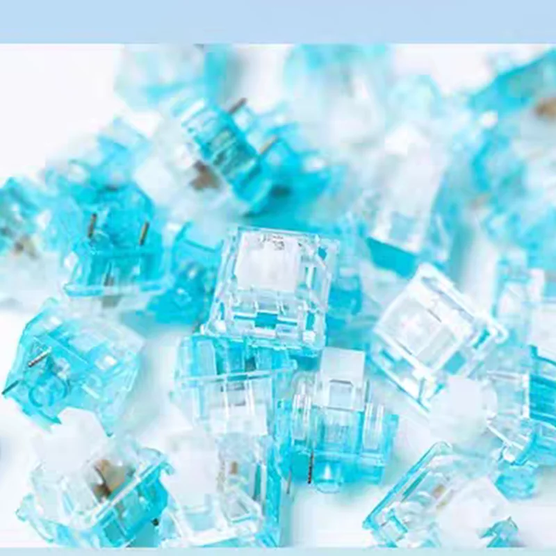 Outemu Ocean Switch 3 pines silencioso lineal Clicky táctil 45g 55g RGB para teclado mecánico Gaming MX interruptores intercambio en caliente predubricado - imagen 3