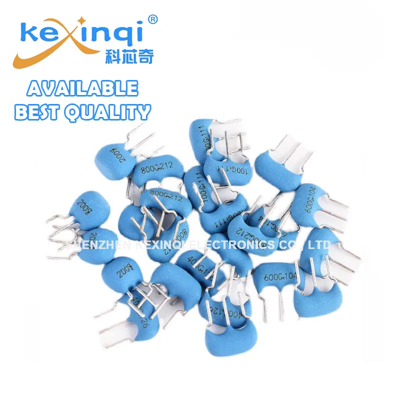 10 Uds CSTLS8M00G53-B0 4M 6M 8M 10M 16M 20MHZ DIP-3Pin oscilador de cristal de inserción directa de cerámica 3 pines 4MHz 4M 4,0MHz resonador - imagen 5