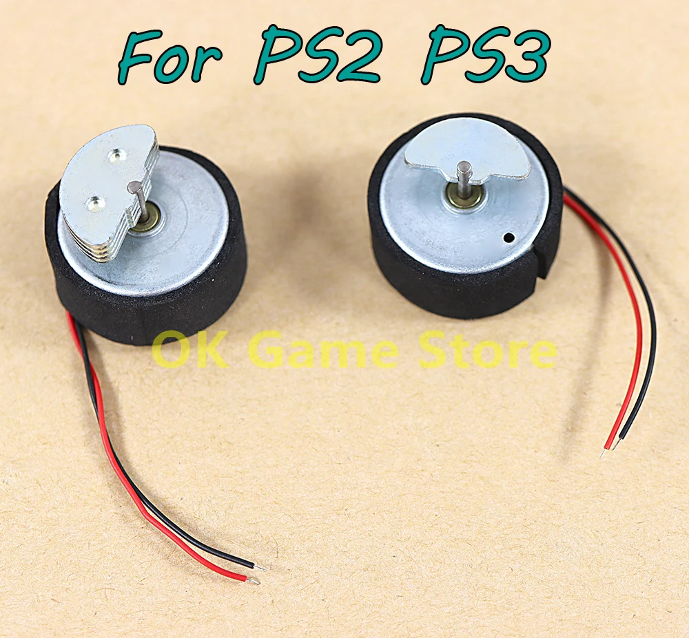 15 pares de Motor grande vibrador Rumble motores martillo con cable inalámbrico izquierdo derecho Motor grande para PS3 PS2 controlador piezas de reparación