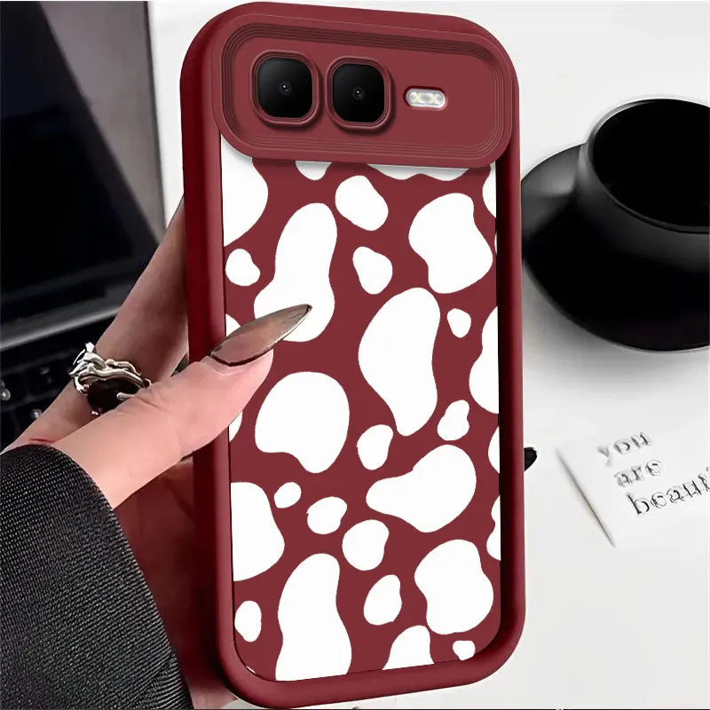 Para Infinix Smart 10 Plus /Smart 10 HD 10HD 10PLUS funda protectora con estampado de leopardo funda de teléfono suave de silicona cubierta trasera mate - imagen 2