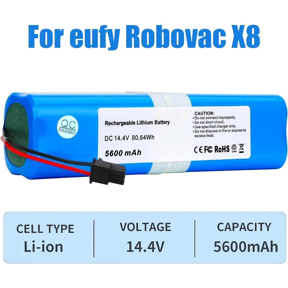SKOWER 6400mAh batería de aspiradora para Eufy RoboVac L10 L70 híbrido T2190 Robot X8 Pro SES Qihoo 360 S9 X90 X95 - imagen 3