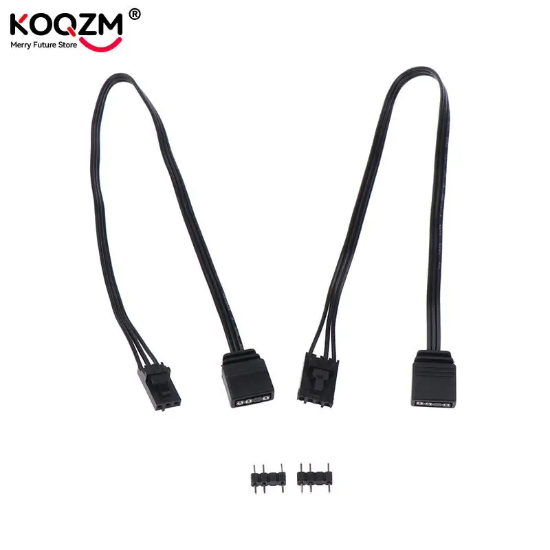 Cable adaptador para Corsair RGB a ARGB estándar, 4 pines, 3 pines, 5V, línea de controlador de barco pirata, QL, LL120, ICUE - imagen 4