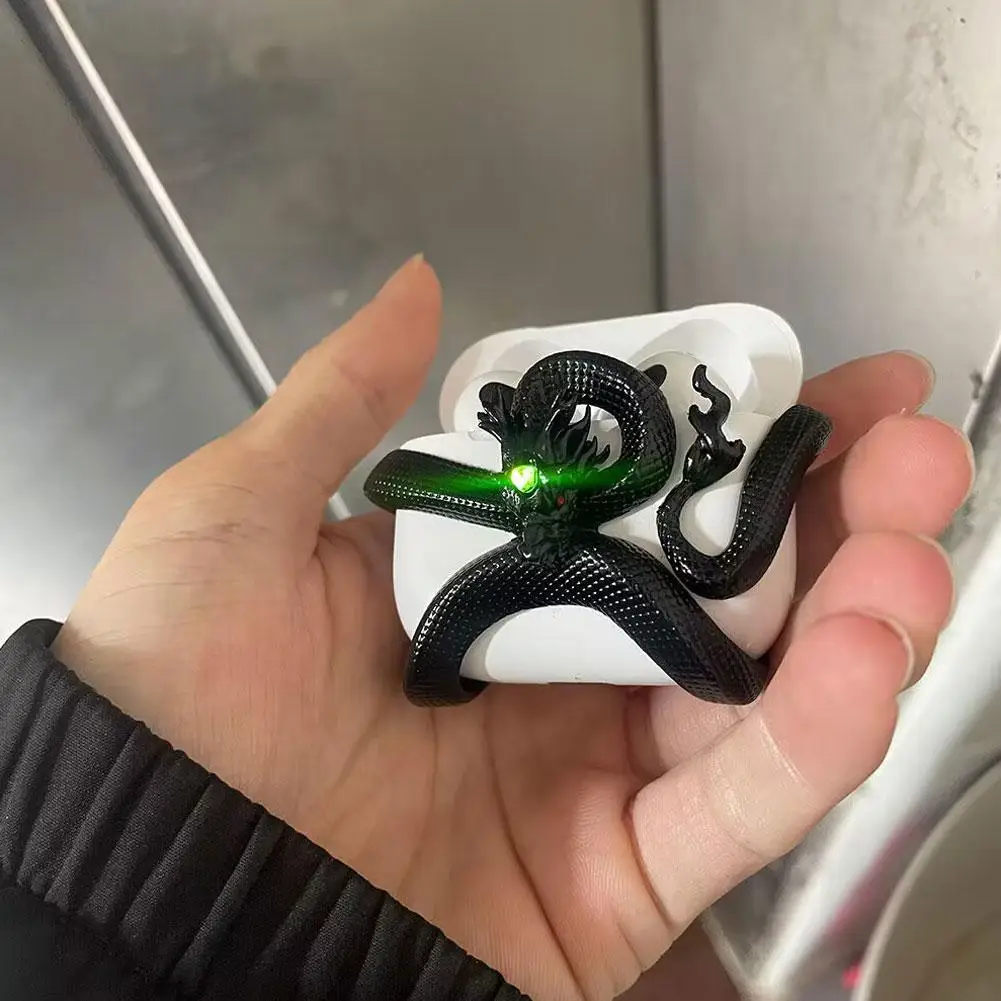 Funda protectora para auriculares inalámbricos en forma de dragón para Airpods 3/4/Pro/Pro2, funda protectora para Airpodspro - imagen 3
