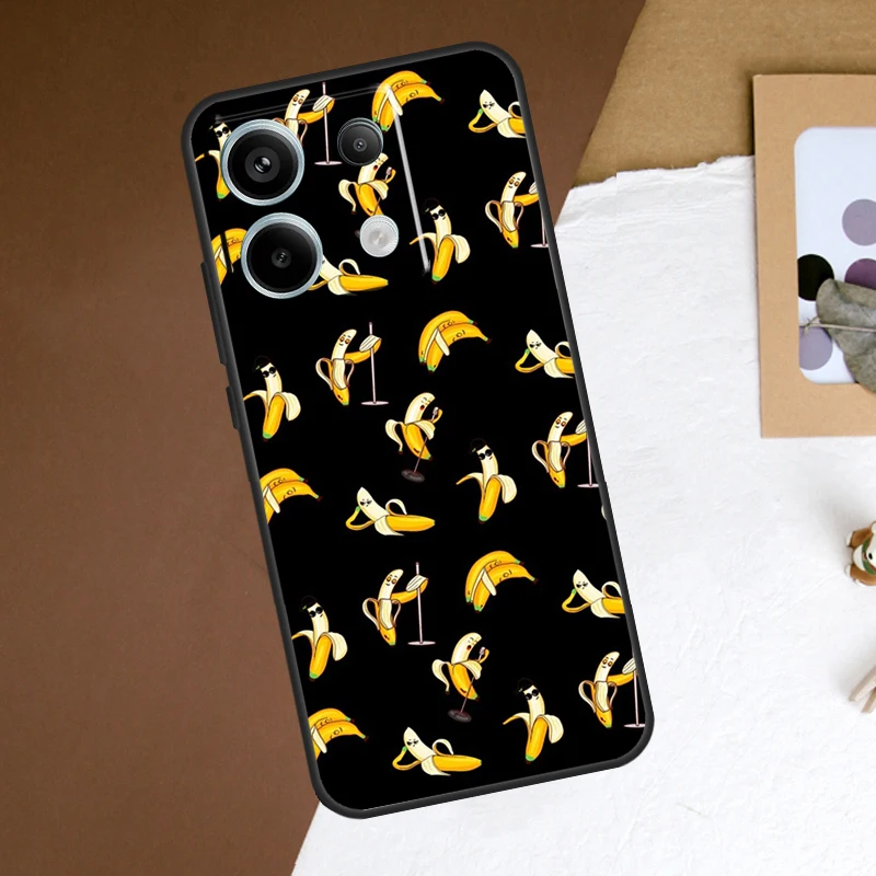 Memes dibujos animados divertido plátano funda de teléfono para Redmi Note 12 13 Pro Plus 9 10 11 Pro 9S 10S 11S 12S Redmi 10C 12C 13C - imagen 5