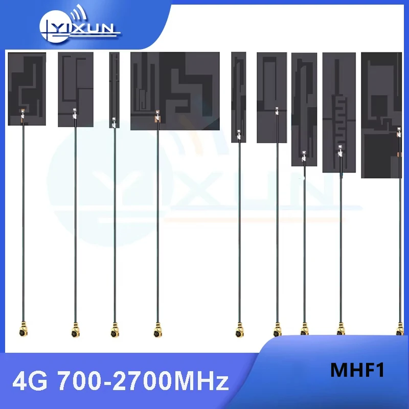 Amplificador de refuerzo siginal de antena FPC interna 4G GSM GPRS 2G 3G LTE NB-iot banda completa U.FL suave RG1.13 Cable de 20cm 700-2700MHz