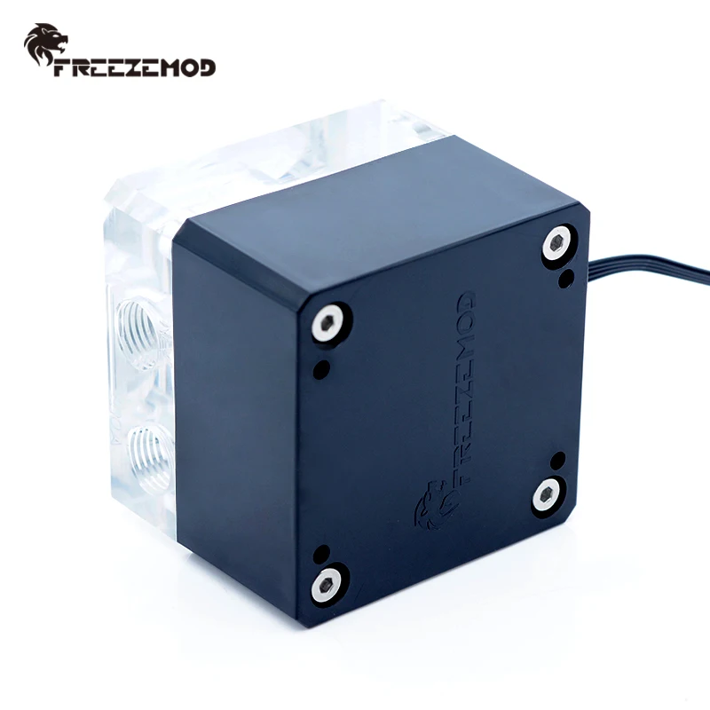FREEZEMOD-enfriador de agua PU-FS4M-J PC, bomba silenciosa PWM, flujo inteligente 800L/H, 12V/5V, luz RGB Aure PU-FS4M-J - imagen 5