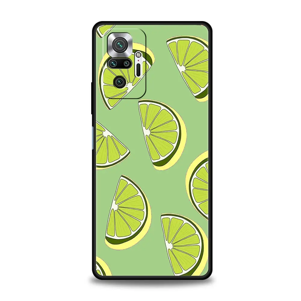 Funda de teléfono para Xiaomi Redmi Note 14 13 12 5G 11 10 Pro Plus 4G 9S 9 14C 13C 12C 10C 9C 9A funda suave de TPU fruta limón - imagen 4