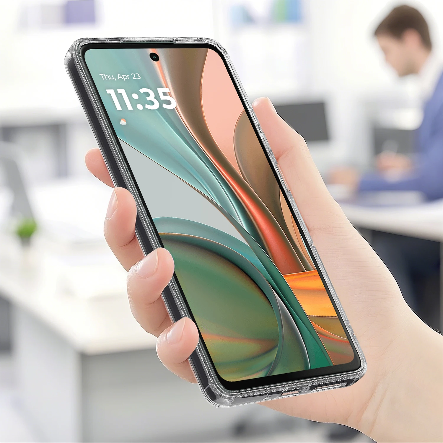 Funda Magsafe para Moto G75 magnética TPU acrílico transparente todo envolvente cubierta a prueba de arañazos para Motorola G75 parachoques a prueba de golpes - imagen 4