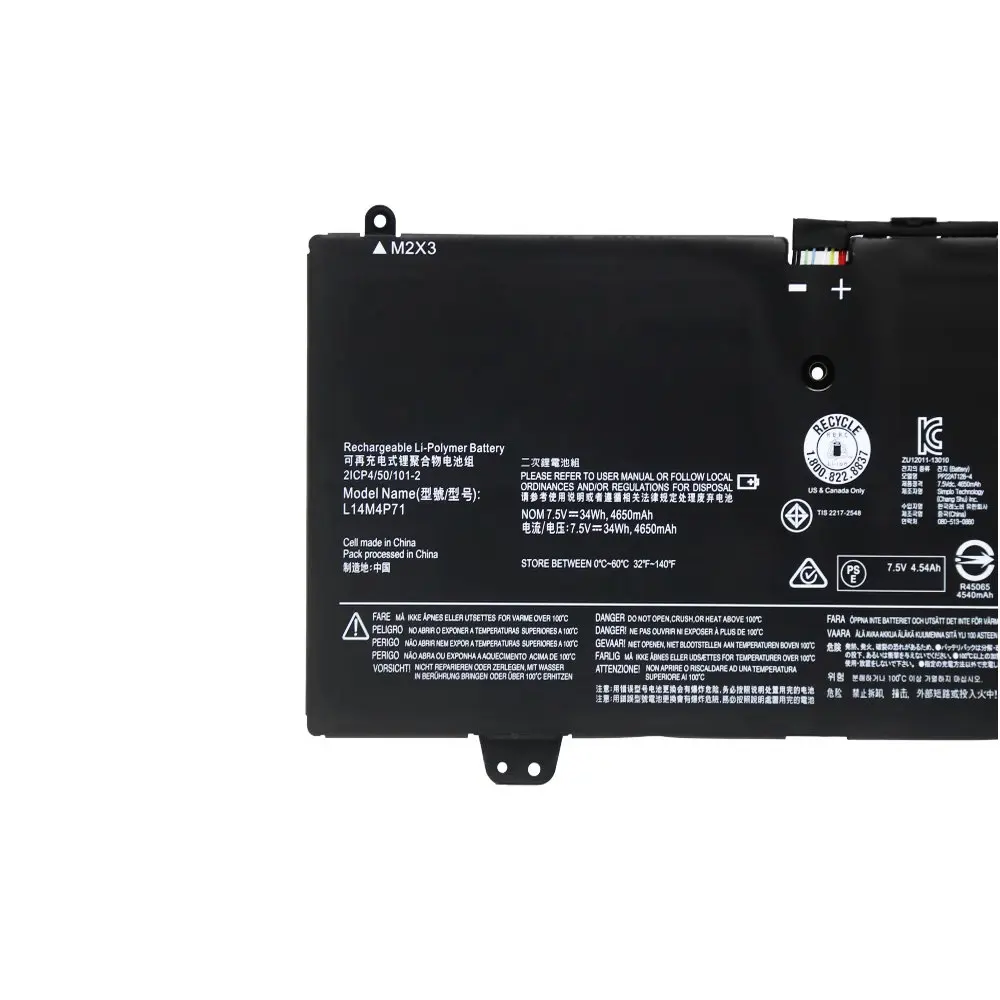 Nueva batería de ordenador portátil L14M4P71 L14L4P71 L14M4P73 L14L4P72 para Lenovo YOGA 700-11ISK Yoga 3 11 pro 700-11iSK - imagen 2
