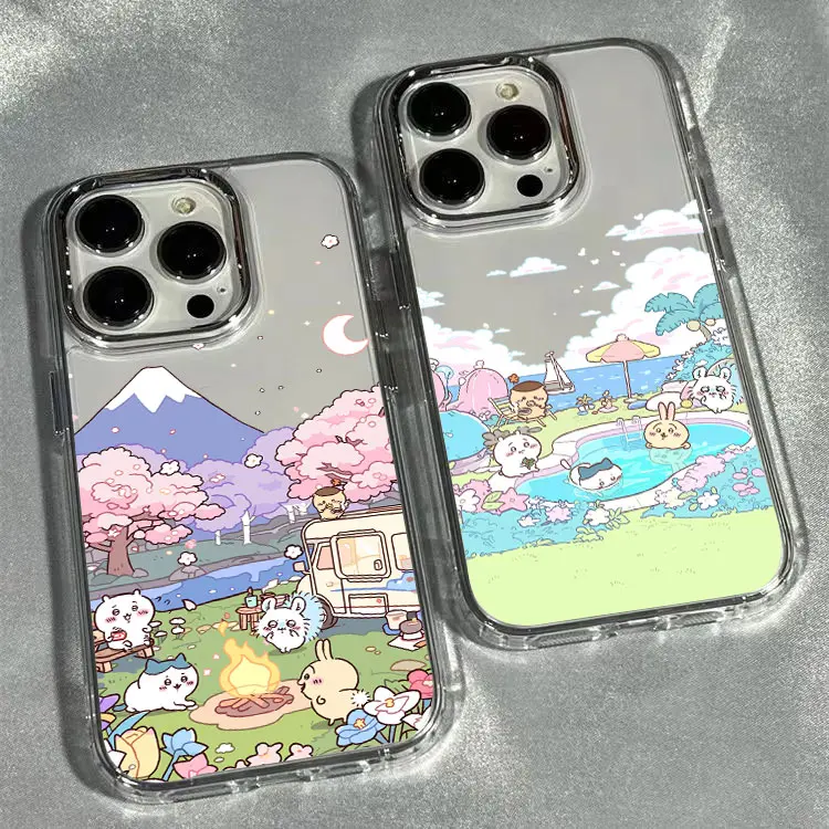 Preciosa y divertida funda de teléfono Chiikawas para Xiaomi Mi 15 14T 14 12T 11T 11 Lite Poco X7 X6 F5 F6 X5 X4 X3 GT Pro 4G 5G transparente
