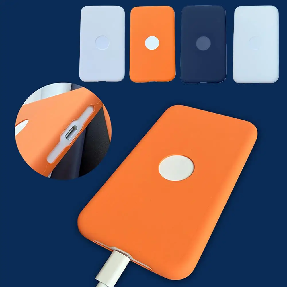   Para iphone específico para baterías MagSafe banco de energía magnético cubierta protectora de silicona apertura precisa, diseño ligero B7W4 - imagen 3