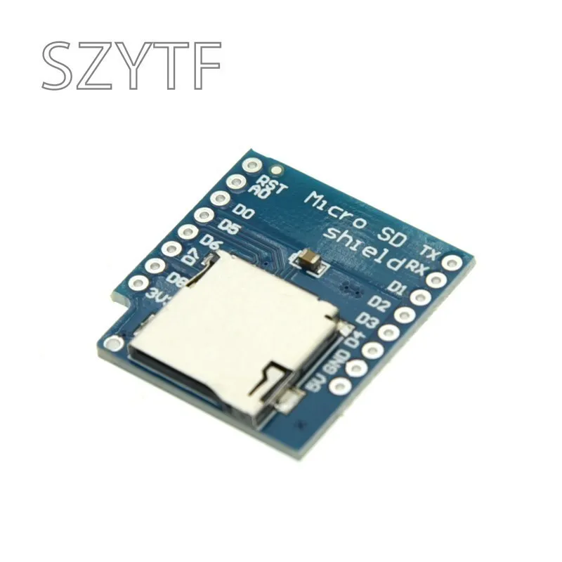 Escudo de tarjeta Micro SD para WeMos D1 mini - Placa de expansión SD TF, interfaz SPI para registro de datos - imagen 3
