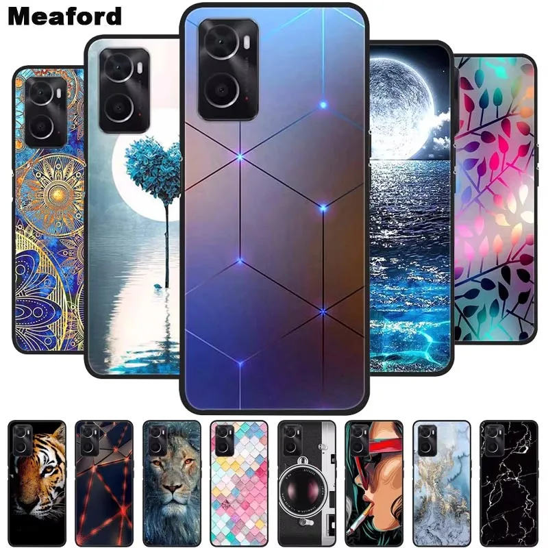 Para OPPO A36 A76 A96 funda a prueba de golpes de silicona suave TPU contraportada para Oppo A76 A 36 96 OppoA96 fundas de teléfono para Oppo A76 lindo