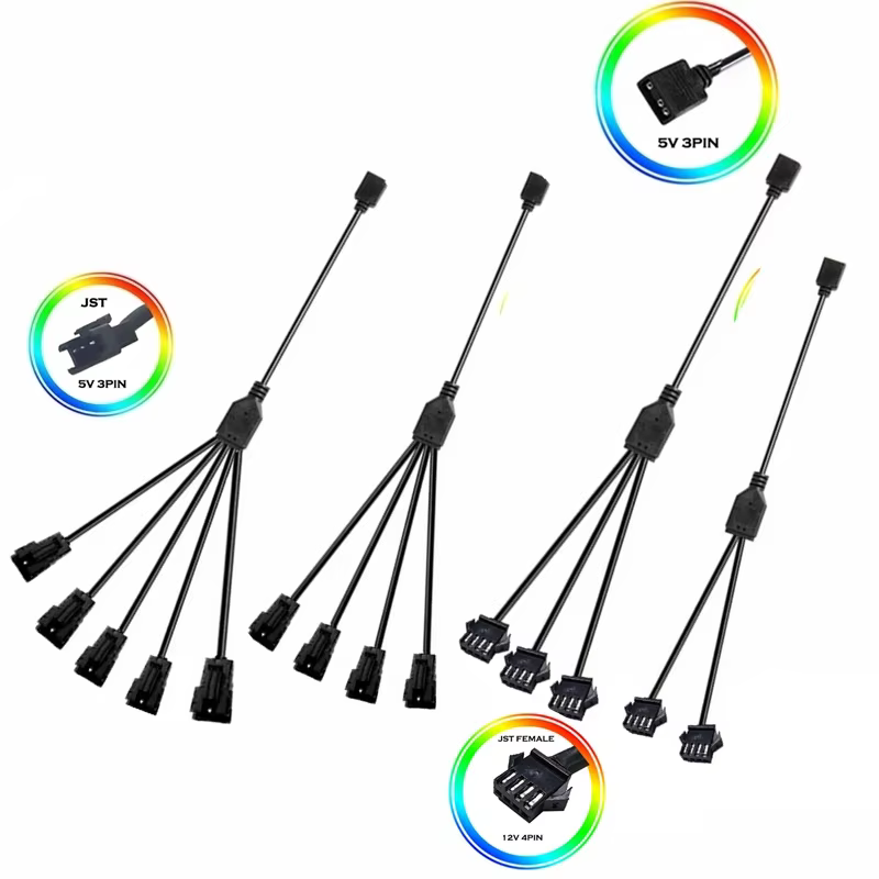 Cable Extensor RGB Phanteks JST 4 Pines para Placa Base