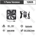 1 Fan 12025Hydraulic