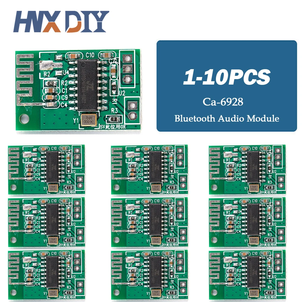 5/10 Uds Ca-6928 módulo de Audio Bluetooth potencia LED 3,3 V-8V audio placa de módulo amplificador de audio digital dual