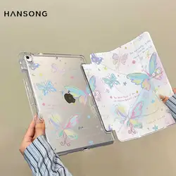 Funda de mariposa plegable en Y para iPad (A16) 11a generación 10a 10,2 9a 8a 7a Funda para iPad Air4 5 Air11 13 Pro11 13 ''M4 Pro12.9 5a 6a