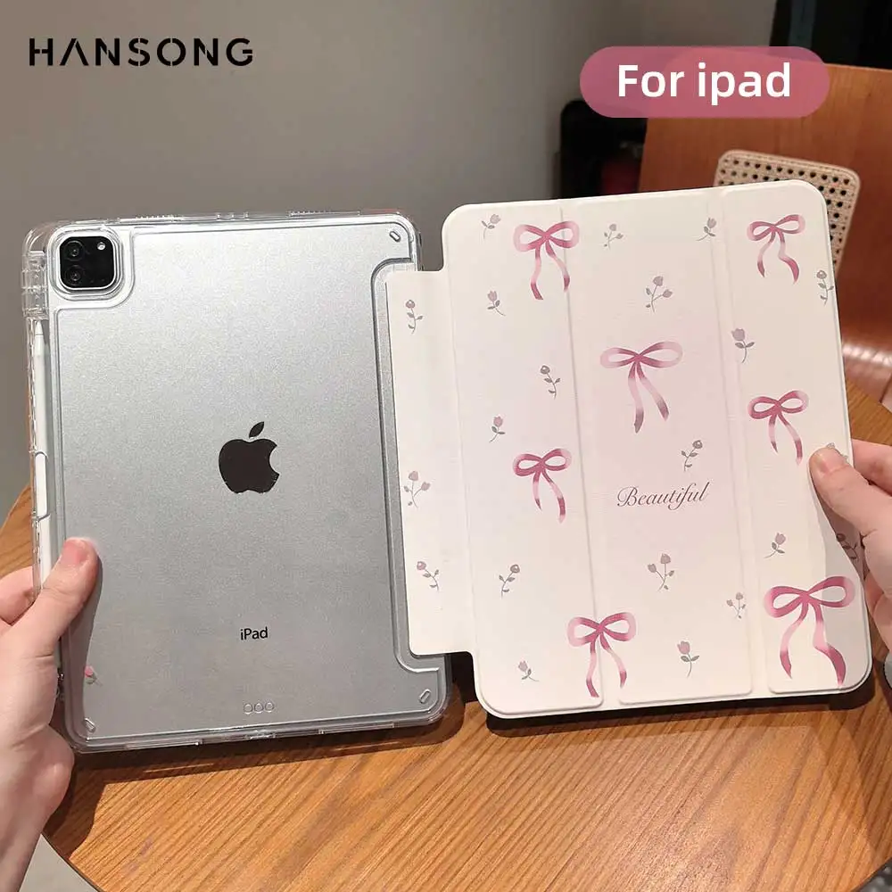 Funda triple con portalápices para iPad Air 11 4 5 2025, funda para iPad 10th 10,2 11th A16, funda para iPad Pro12.9 11 13 M2 M3 mini6 7 Cove - imagen 5