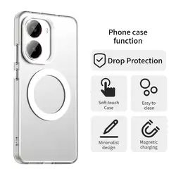 Funda magnética Poco F7 carga inalámbrica – translúcida mate