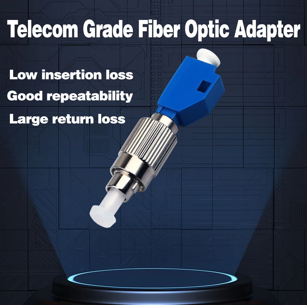 HOOLNX Fiber Optic Adaptor Single Mode 9/125um FC Male to LC Female FC- LC（Male-Female）Fiber Hybrid Adaptor - imagen 5