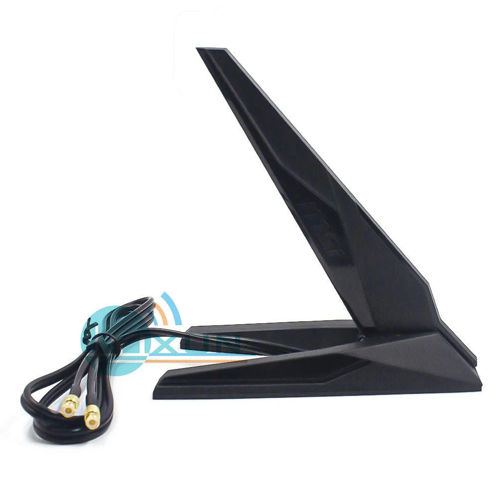 Antena Original MSI WIFI7 para MPG X870E, placa base WIFI de carbono, antena Q Bluetoot 2,4G 5G 6G, receptor de señal inalámbrico de tres bandas - imagen 4