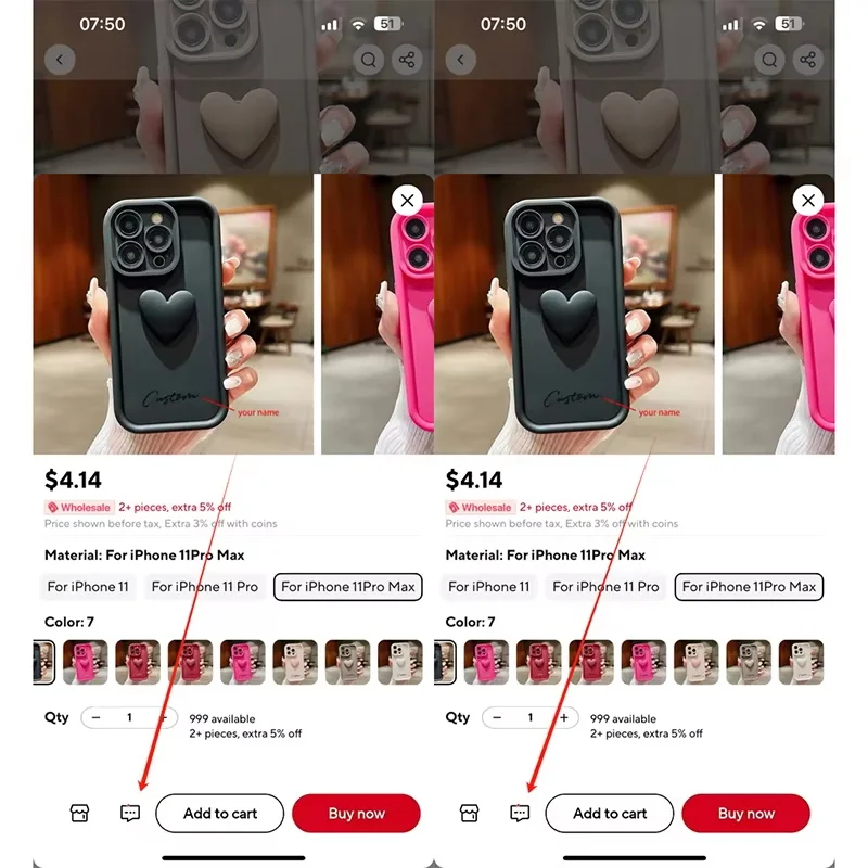 Funda de teléfono con nombre personalizado de perro bordado de dibujos animados en 3D para iPhone 16 15 14 13 11 12 Pro Max Plus X XS XR Candy DIY - imagen 2