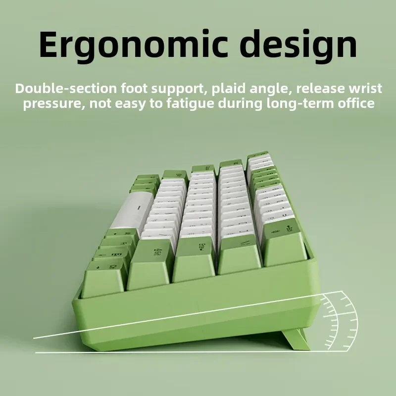 Teclado mecánico con cable 60% gamer bluetooth teclados retroiluminados para tableta mini teclado ergonómico blanco - imagen 3