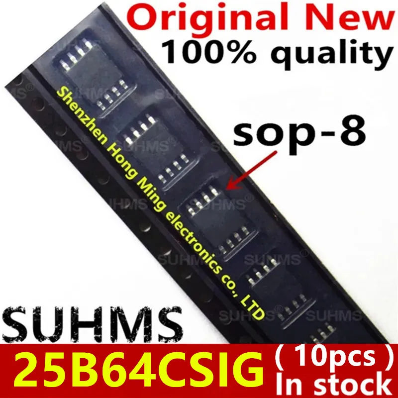 (10 piezas) 100% nuevo GD25B64CSIG GD25B64CSSIG 25B64CSIG sop-8 conjunto de chips