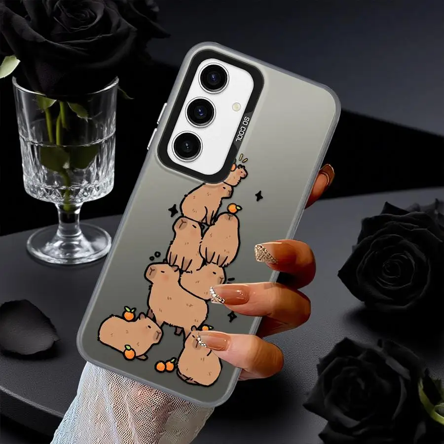 Funda bonita de dibujos animados de capibara para Samsung Galaxy A26 A53 A24 A73 A36 A25 A33 A34 A23 A32 A22 A52 - imagen 5