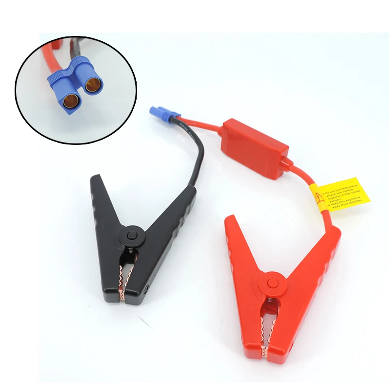Conector de clip de batería, abrazadera de Cable de puente de emergencia, Clips de batería de refuerzo para arranque de coche Universal de 12V