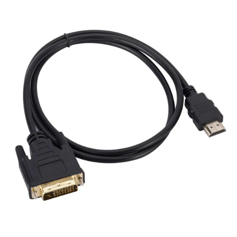 1m 1,8 m compatible con HDMI a DVI Cable macho 24 + 1 DVI-D adaptador macho 1080P DVI a HDTV convertidor para TV BOX DVD PC proyector - imagen 4