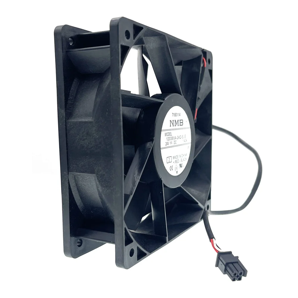 Nuevo 12038VA-24Q-EUE 24V 1.40A 12cm 12038 12cm flujo de aire de alta velocidad potente ventilador de refrigeración 120X120X38mm ventiladores de servidor con rodamiento de bolas - imagen 3