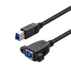 Cable Alargador USB 3.0 Macho-Hembra con Bloqueo
