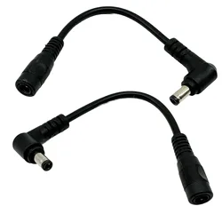 Adaptador CCTV DC Macho Hembra 5,5x2,5 a 5,5x2,1 mm
