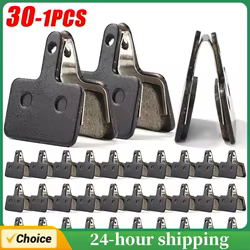 Pastillas de freno de disco de resina negra para SHIMANO M375 M445, pastillas de freno resistentes al desgaste, pastillas de freno de montaña, piezas de pastillas de freno de ciclismo, 1-30 Uds.