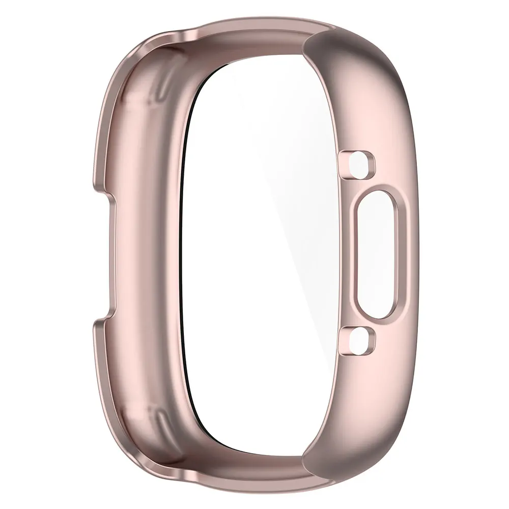 Vidrio templado + funda de PC para Fitbit Versa 4, parachoques integral, cubierta protectora antiarañazos, Protector de pantalla Fitbit Sense2 - imagen 4